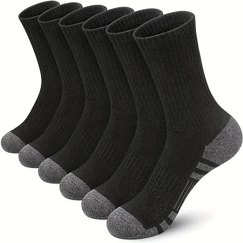 10/5/3pairs Breathable Con Sports Stockings Men Bamboo Fiber Autumn and Winter Men Socks Sweat Absorption Deodorant Business Sox